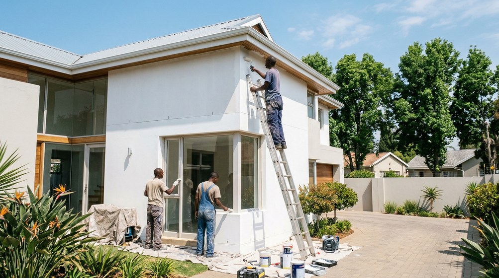 Painters in Mouille Point, Cape Town Atlantic Seaboard